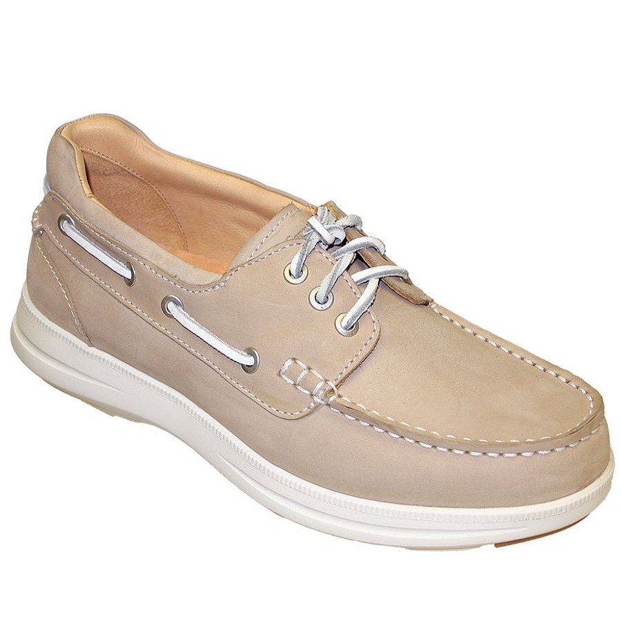 Men Samuel Hubbard Casual Lace Shoes | New Endeavor 3 Eye Moc-Natural