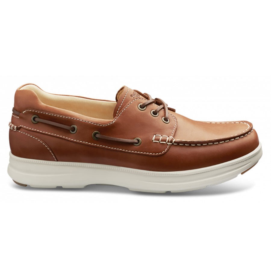 Men Samuel Hubbard Casual Lace Shoes | New Endeavor 3-Eye Moc-Tan