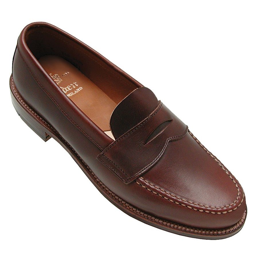 Men Alden Leather Sole Shoes | Leisure Handsewn-Brown