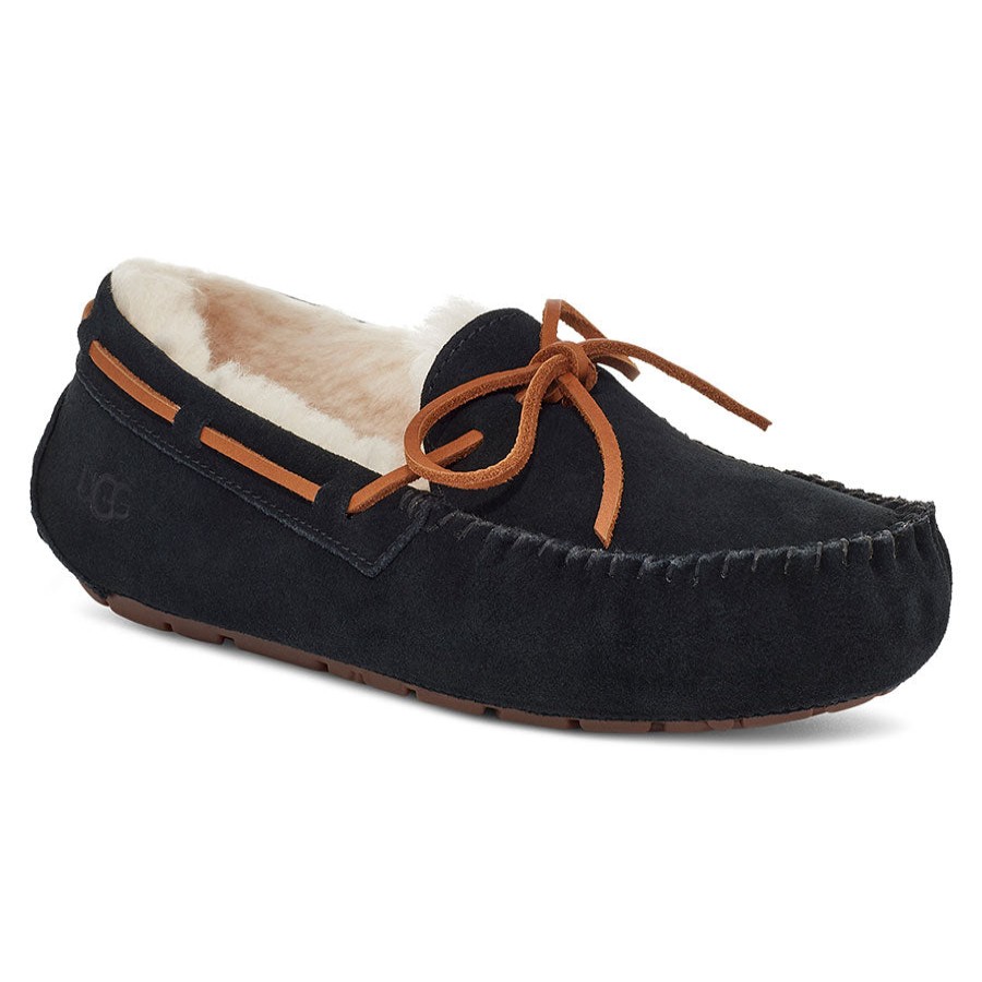 Women Uggs Slippers | Dakota-Black-Suede