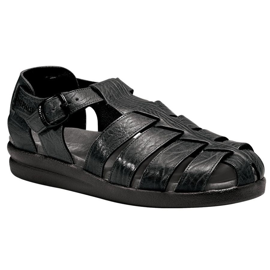 Men Mephisto Sandals | Sam-Black Lth