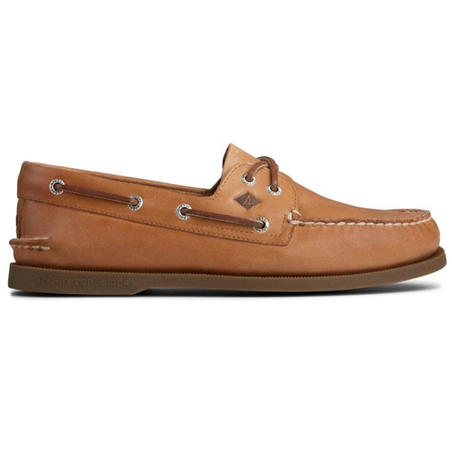 Men Sperry Boat Shoes | A/O 2 Eye Sahara-Ntmg Lth