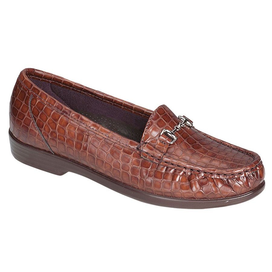 Women Sas Casual Shoes | Metro C-Cognac Croc (Vii)