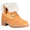 Women Tmbrland Waterproof Shoes Or Boots | Jayne Teddy Fleece-Wheat-Nbk