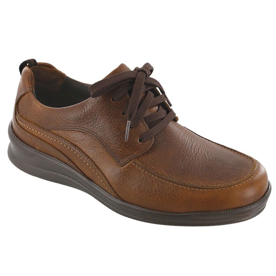 Men Sas Casual Lace Shoes | Move On-Brown Lth