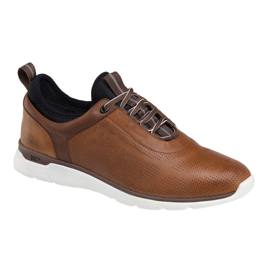 Men Jhn&mrph Casual Lace Shoes | Prentiss U-Throat-Mahogany