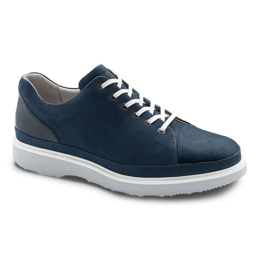 Men Samuel Hubbard Casual Lace Shoes | Fast-Navy-Grey Nbk