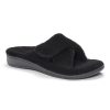 Women Vionic Slippers | Relax Slipper-Black-Terry