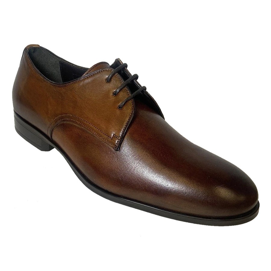 Men Gbrown Casual Lace Shoes | Conway Plain Toe-Tan