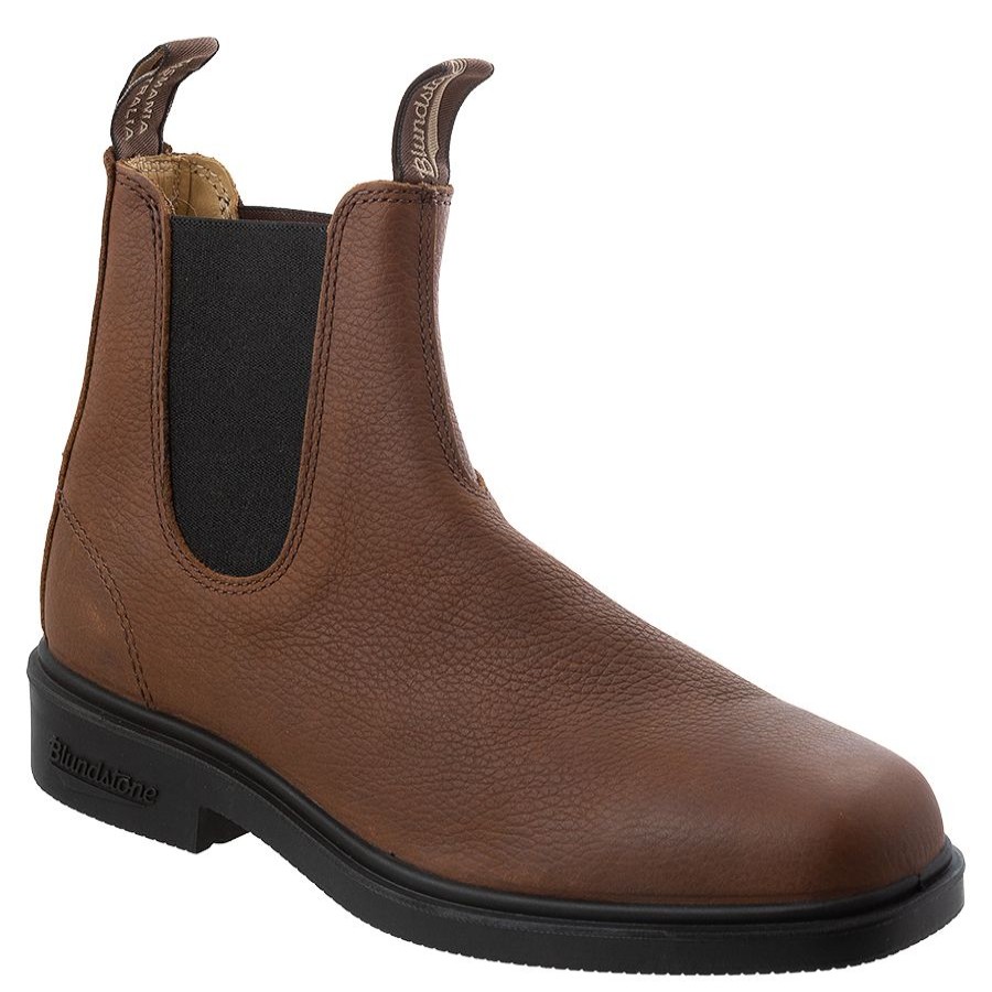 Men Blundstn Waterproof Shoes Or Boots | Dress Series-Grizzly Brn