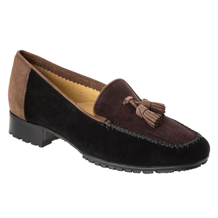 Women Brunate Tailored Shoes | Sammy-Black-Brown Sde