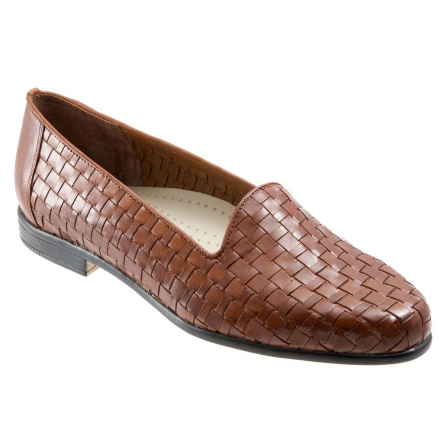 Women Trotters Tailored Shoes | Liz-Brn Lth