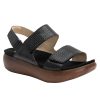 Women Alegria Sandals | Bailee Woven Noir