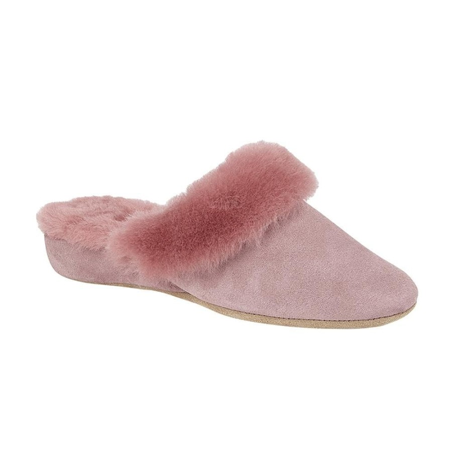 Women Draper Slippers | Lucy-Pink-Suede