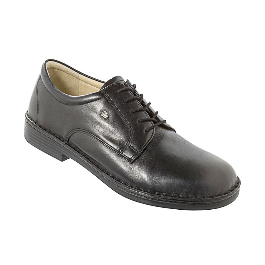 Men Finn Casual Lace Shoes | Milano Blk Lth