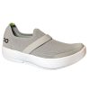 Women Oofos Trendy Shoes | Oomg Low-White-Gray Mesh