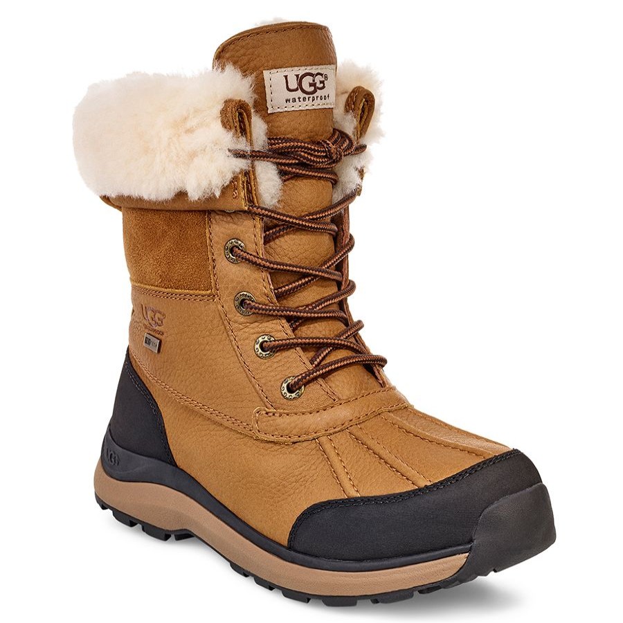 Women Uggs Waterproof Shoes Or Boots | Adirondack Iii-Chestnut Lth