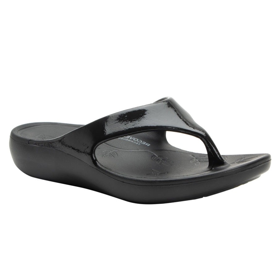 Women Alegria Sandals | Ode Black Gloss Sandal