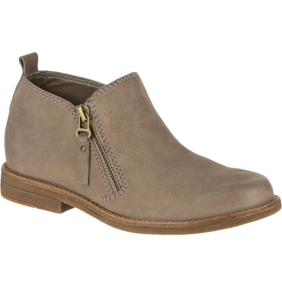 Women Hushpups Boots Casual | Mazin Cayto-Taupe-Nubuck