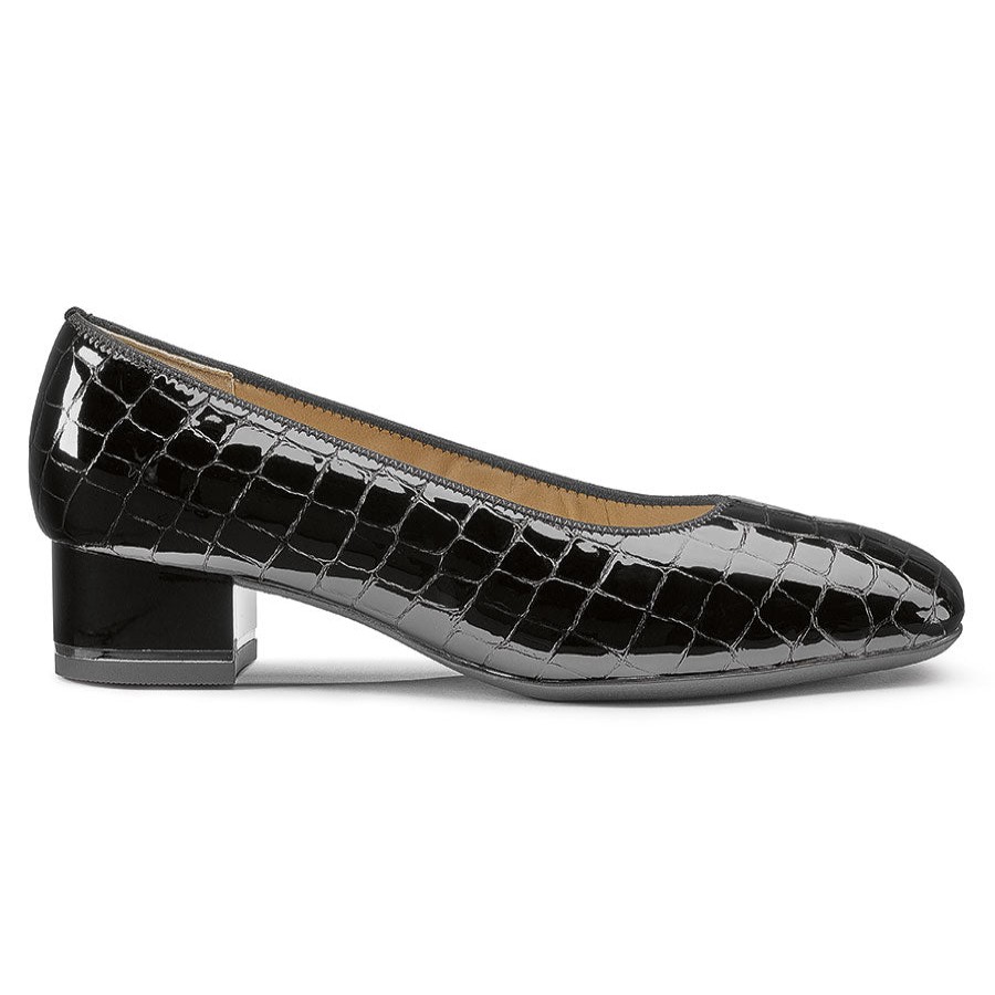 Women Ara Dress Heel High | Gabrielle-Black Croc