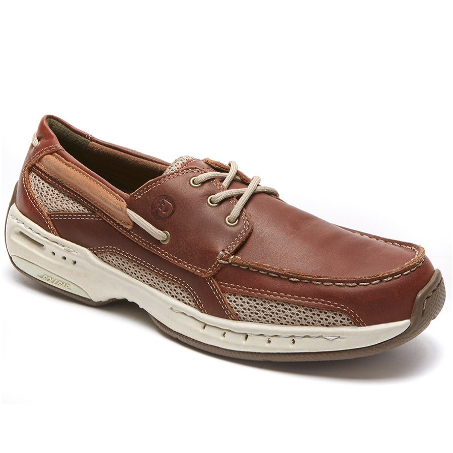 Men Dunham Boat Shoes | Captain Brn Lth