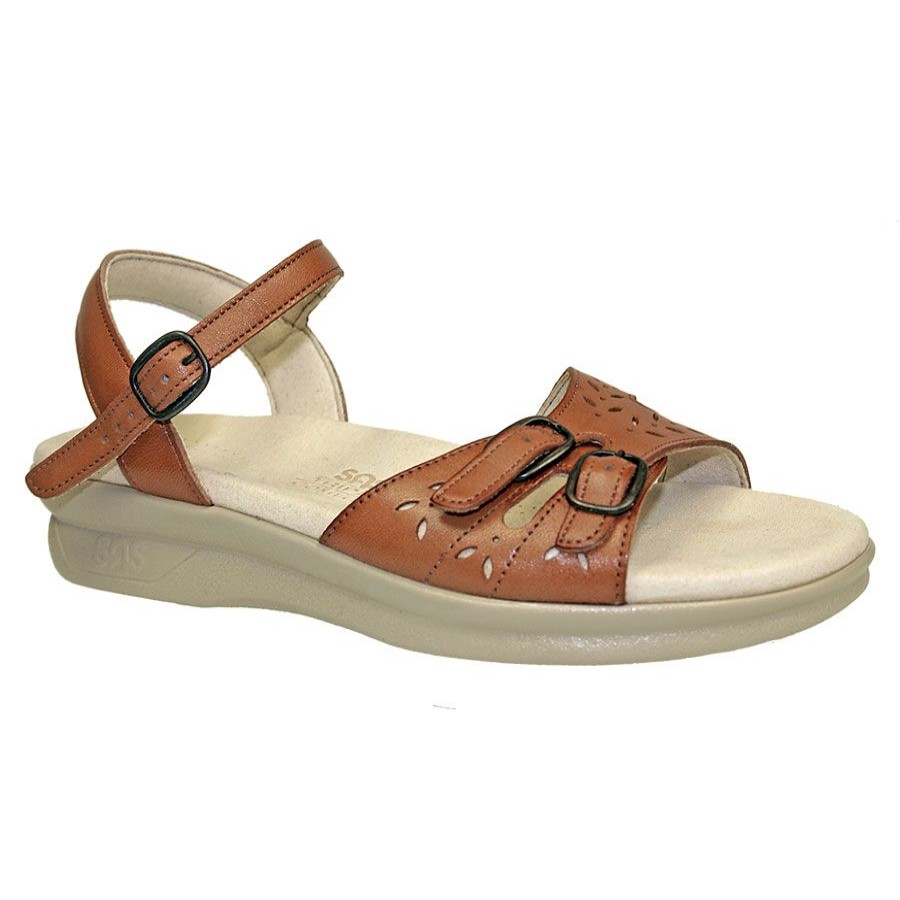 Women Sas Sandals | Duo-Antique Tan Lth