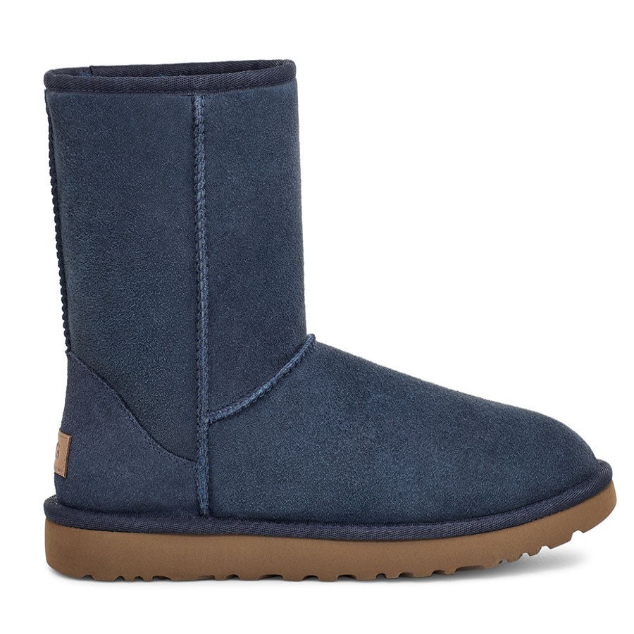 Women Uggs Boots Casual | Classic Short Ii-Navy-Suede