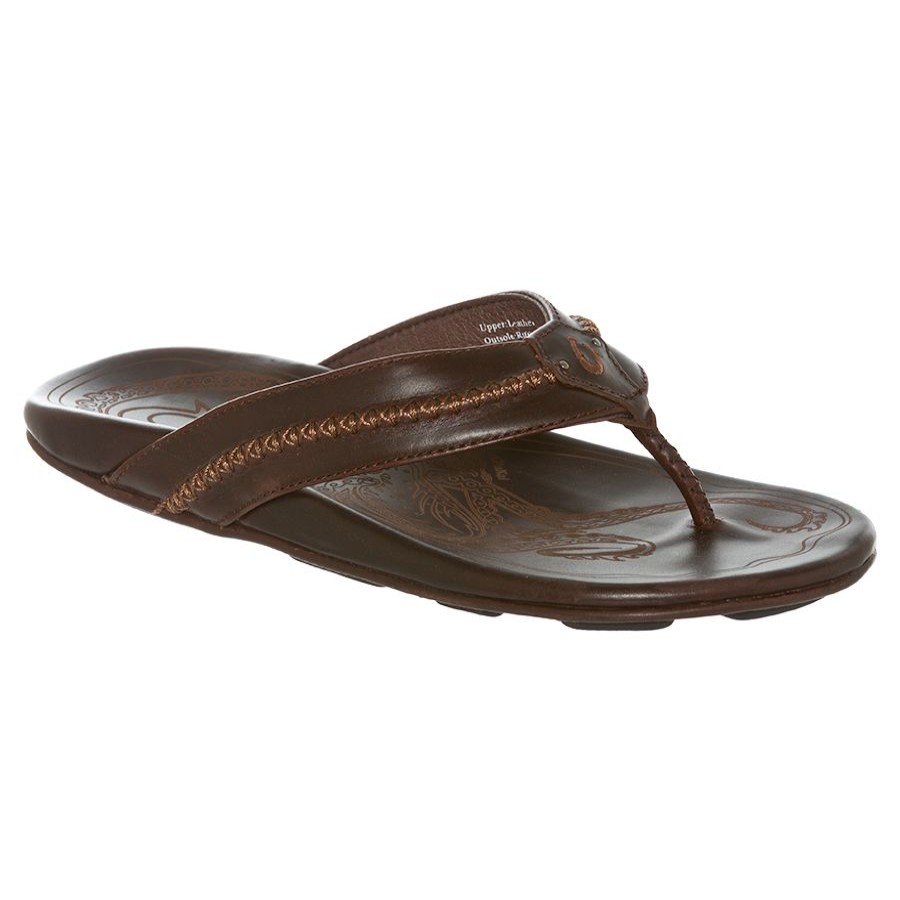 Men Olukai Sandals | Mea Ola-Dk Java Lth