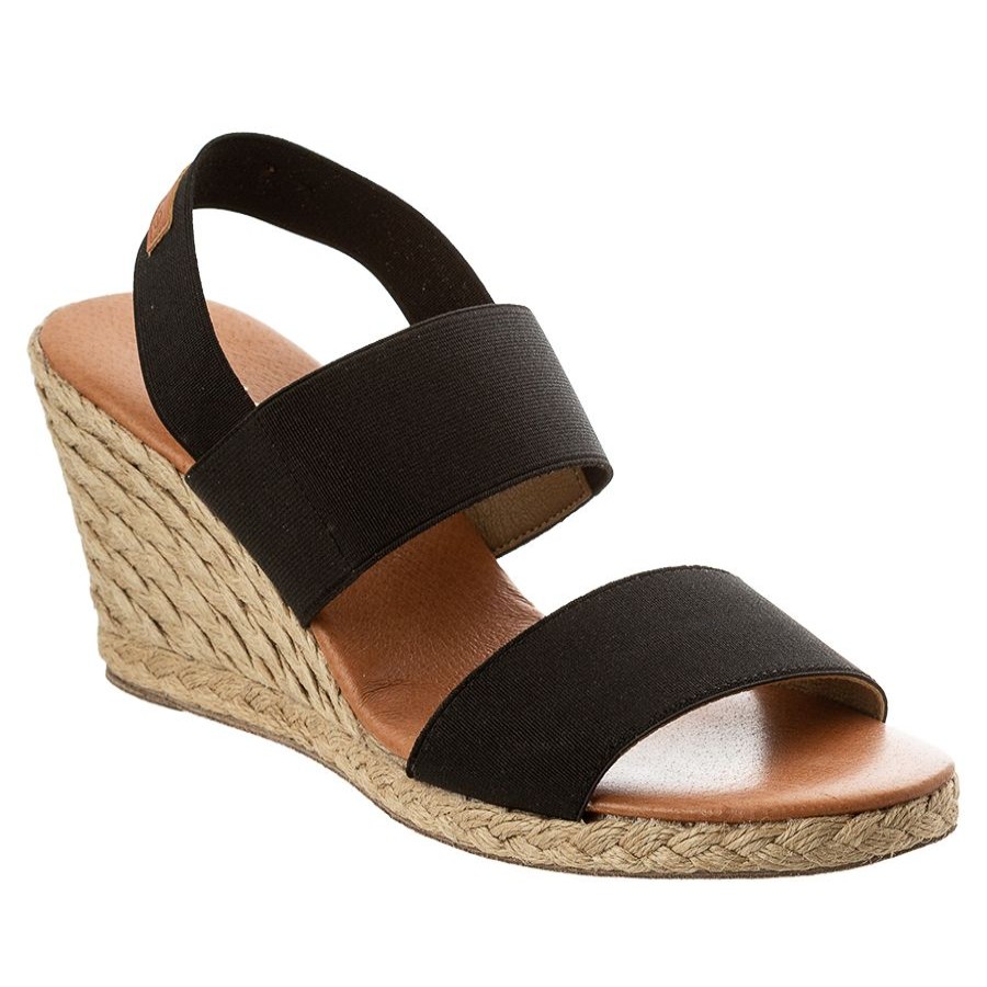 Women Andreass Sandals | Allison-Black-Elastic