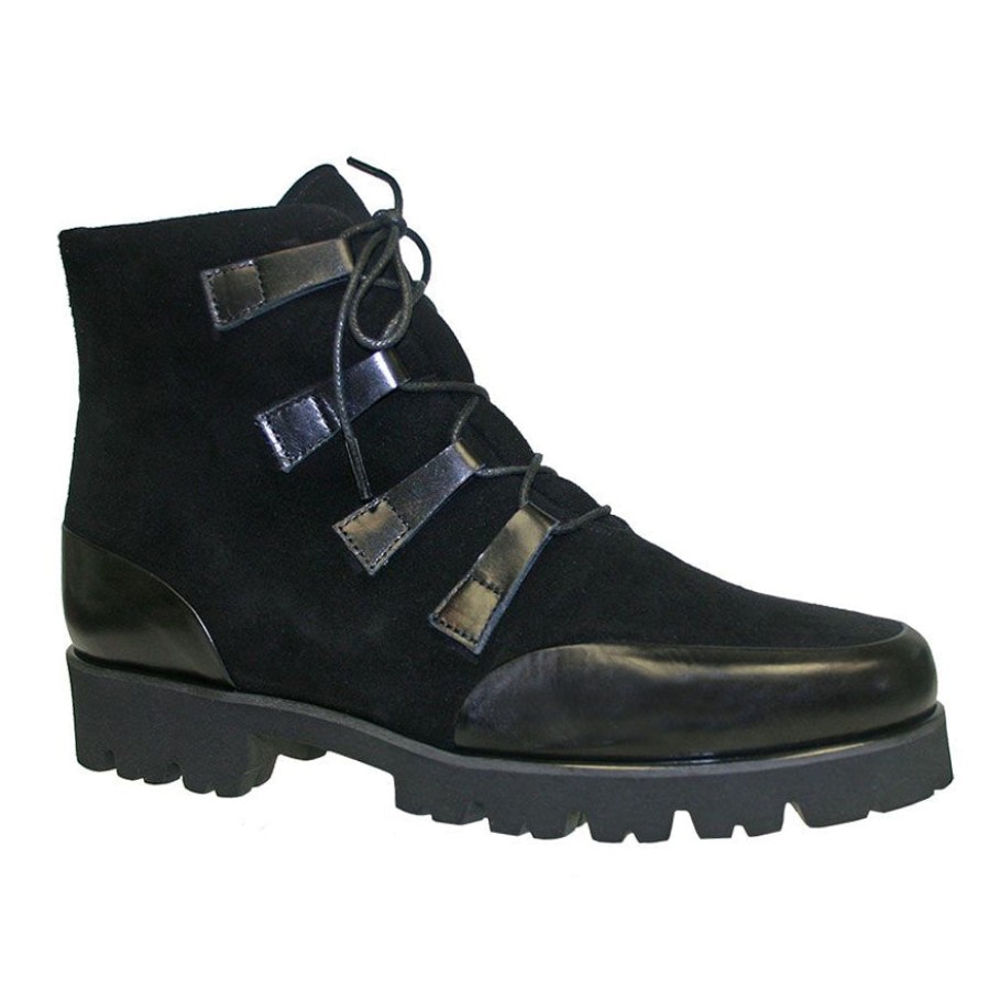 Women Pas De Rouge Waterproof Shoes Or Boots | Marta 1320-Black-Combo