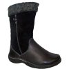 Women Wanderlust Boots Casual | Yanni-Black-Leather