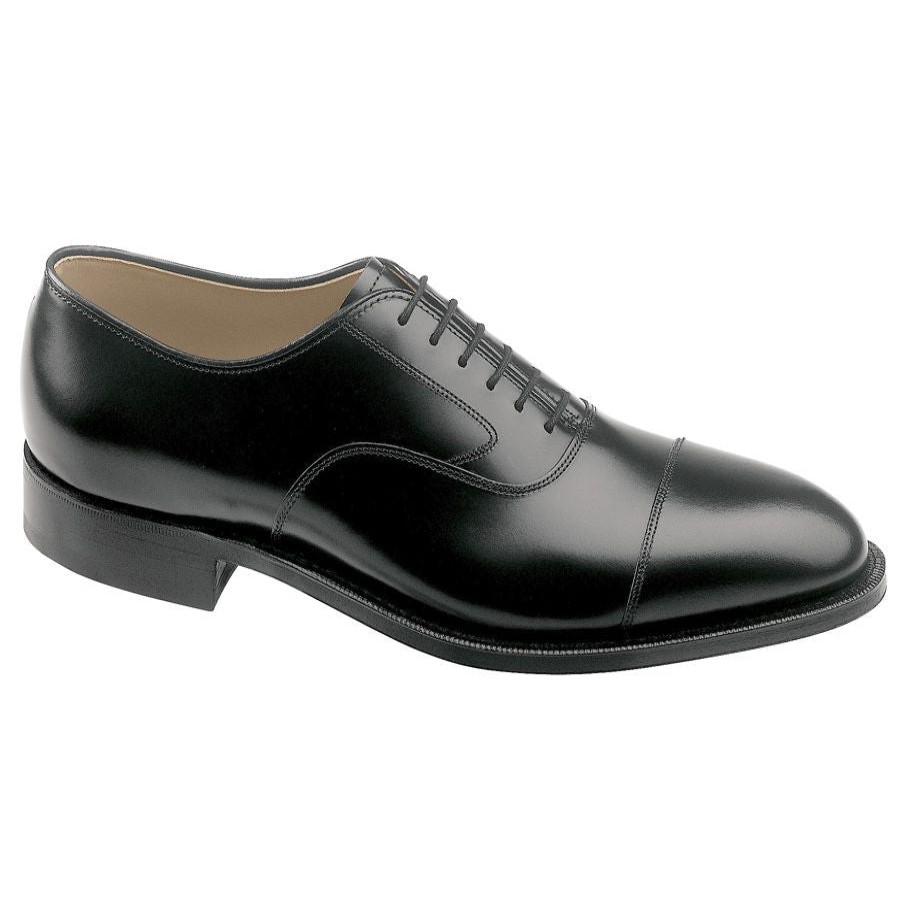 Men Jhn&mrph Dress Lace Shoes | Melton Blk Lth