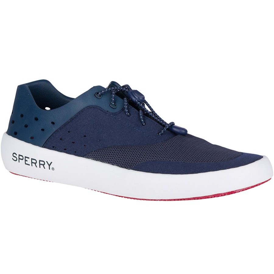 Men Sperry Casual Lace Shoes | Flx Dck Cvo Ultralite-Navy