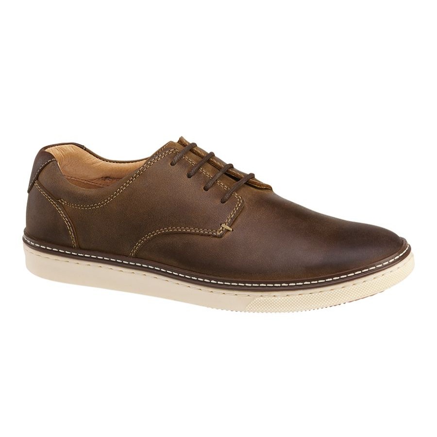 Men Jhn&mrph Casual Lace Shoes | Mcguffey P/T-Brn Oiled Lth