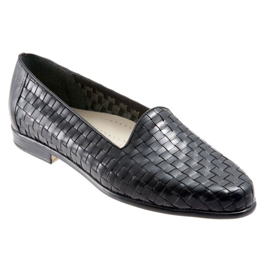 Women Trotters Tailored Shoes | Liz-Blk Lth