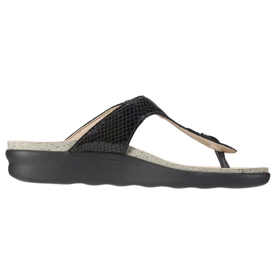 Women Sas Sandals | Sanibel Blk Snk (Vii)