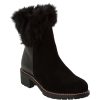 Women Pajar Waterproof Shoes Or Boots | Jade-Black-Suede