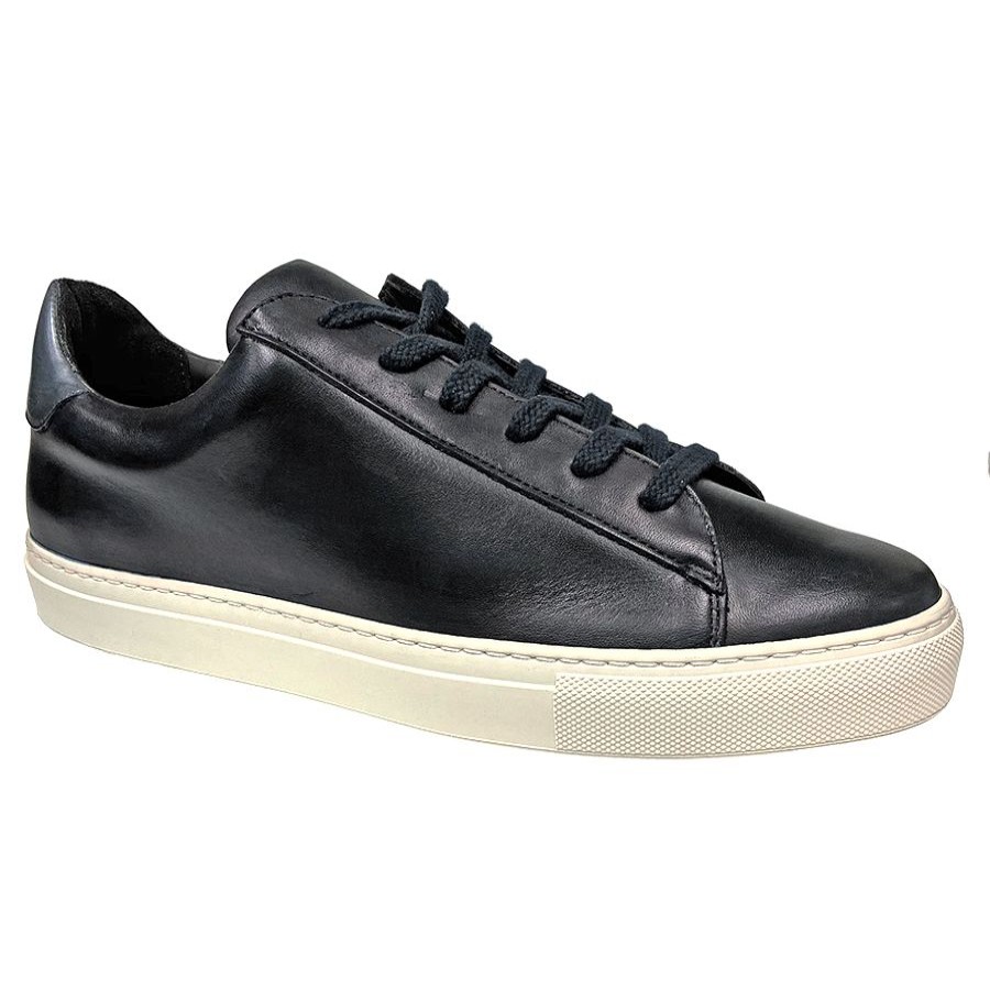 Men Gbrown Casual Lace Shoes | Court-Navy Lth