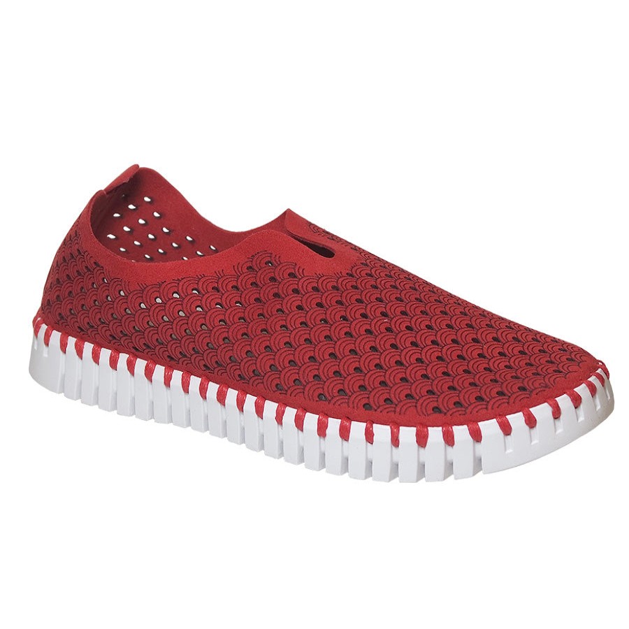 Women Ilse Jacobsen Trendy Shoes | Tulip 139-Deep Red-White Sole