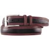 Apparel Jhn&mrph Belts | Deerskin Belt Blk & Brn Lth