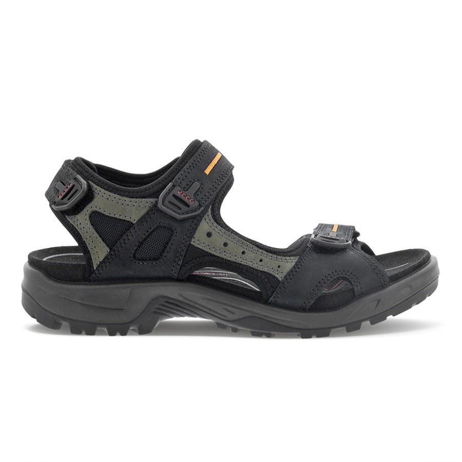 Men Ecco Sandals | Yucatan Sandal-Black-Mole