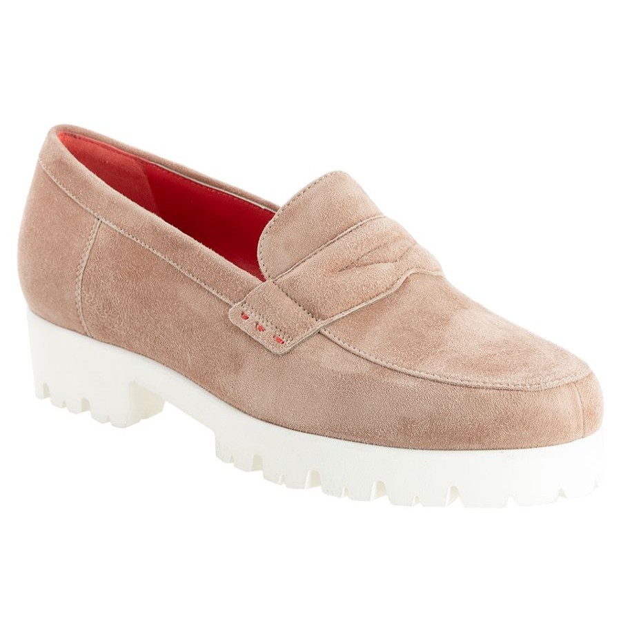 Women Pas De Rouge Trendy Shoes | Marta-N399-Krem-Sde