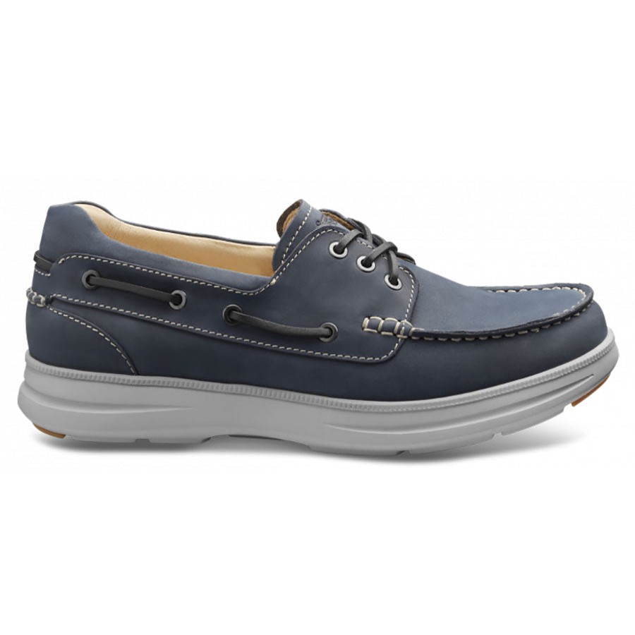 Men Samuel Hubbard Casual Lace Shoes | New Endeavor 3-Eye Moc-Blue