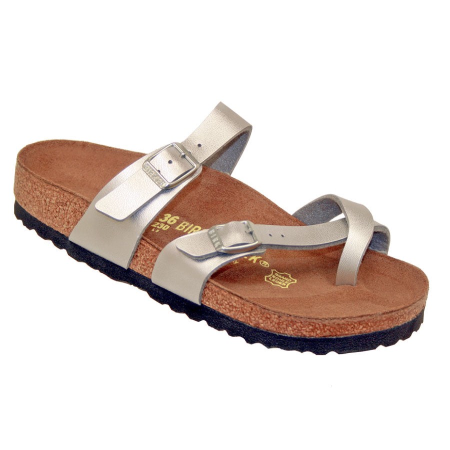 Women Birknstk Sandals | Mayari Slvr B/F