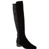 Women Brunate Waterproof Shoes Or Boots | Fiona-Wp-Black-Strtch-Sde