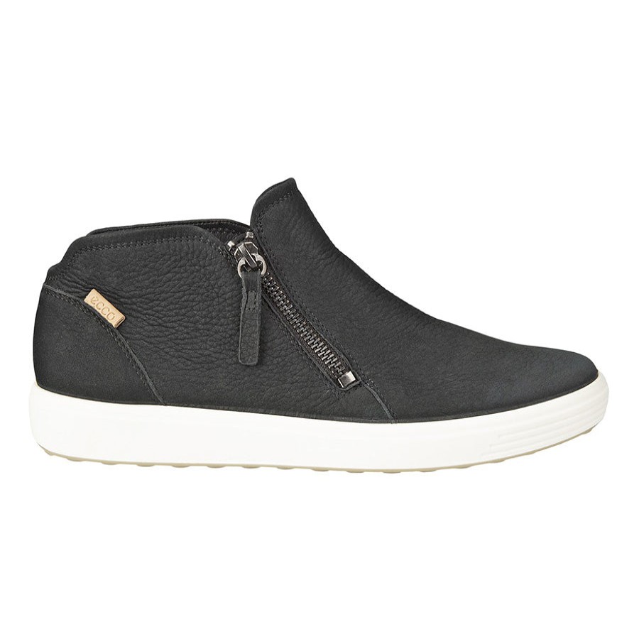 Women Ecco Boots Casual | Soft 7 Side Zip Bootie