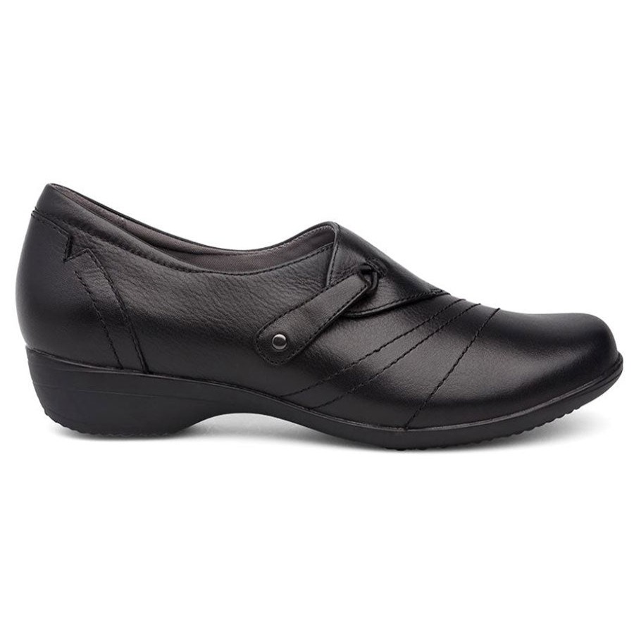 Women Dansko Casual Shoes | Franny-Black-Milled Pa