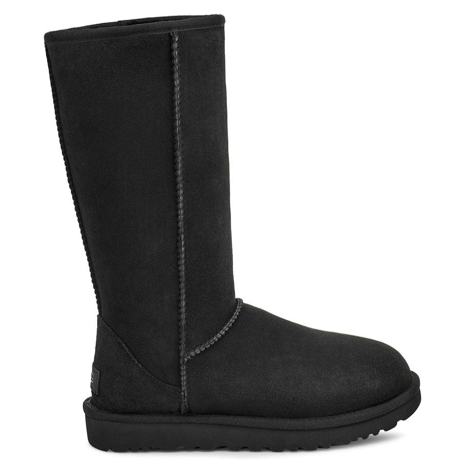 Women Uggs Boots Casual | Classic Tall Ii-Black-Suede