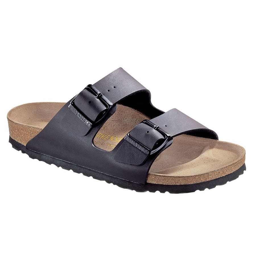 Women Birknstk Sandals | Arizona Black Birko Flor