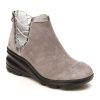 Women Jambu Boots Casual | Naoimi Bt-Gnmtl Gry Lth-Sde